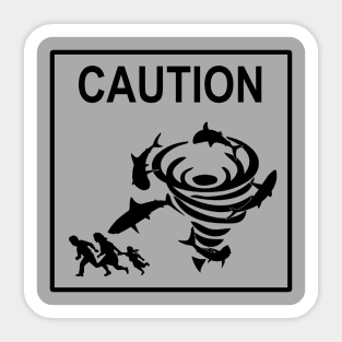 Sharknado Crossing Sticker